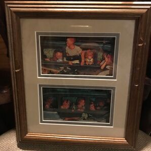 ノーマンロックウェル シャドウボックス アートフレーム Norman Rockwell バスに乗る