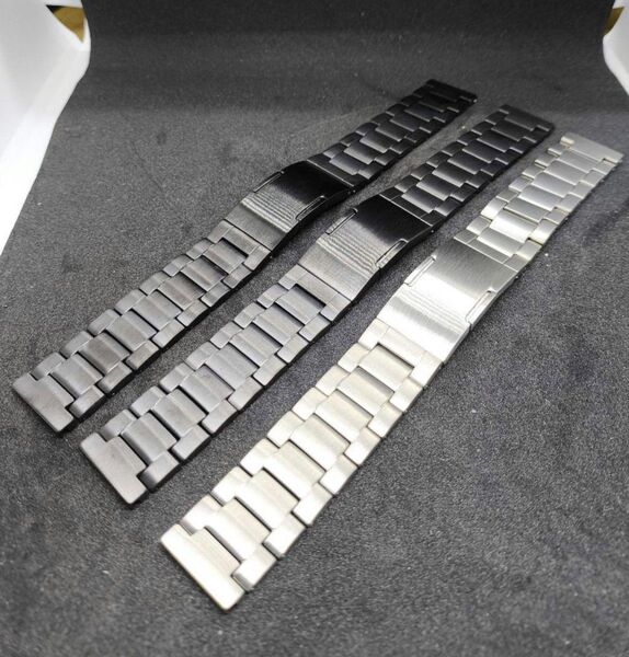 チタンバンド 20mm シルバー 簡単コマ調整