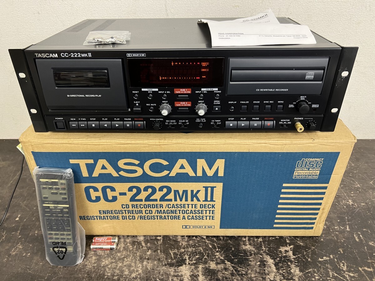 Yahoo!オークション -「tascam cc-222」(一般) (カセットデッキ Yahoo!オークション -「tascam cc-222」(一般) (カセットデッキ