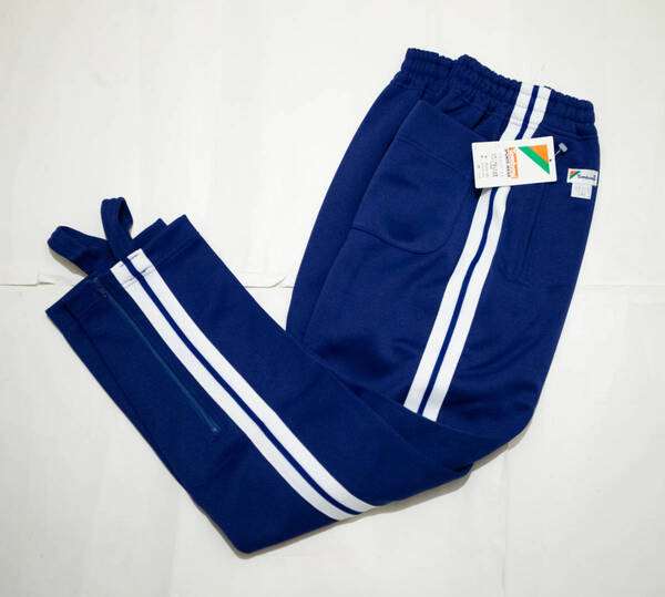 体操服★Tombow 学校ジャージタイツ 花紺×白2本線 140 新品未使用即決!