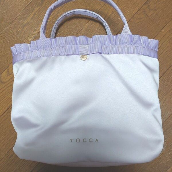 TOCCA 宝塚 星風まどか コラボバッグ サテン パープル