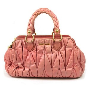 miumiu ミュウミュウ 2WAYバッグ マテラッセ RN0690 レザー ROSA ピンク ハンドバッグ ショルダーバッグ 23775