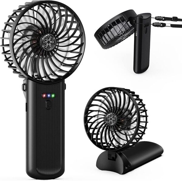 携帯扇風機 ハンディファン 扇風機 ハンディ 180°折り畳み式 USB 充電式 手持ち 108g 20dB静音 16時間動作