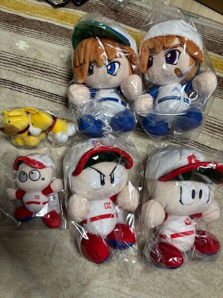 パワプロ、パワポケ、猪狩守、猪狩進、ガンダー&ちくわのぬいぐるみセット