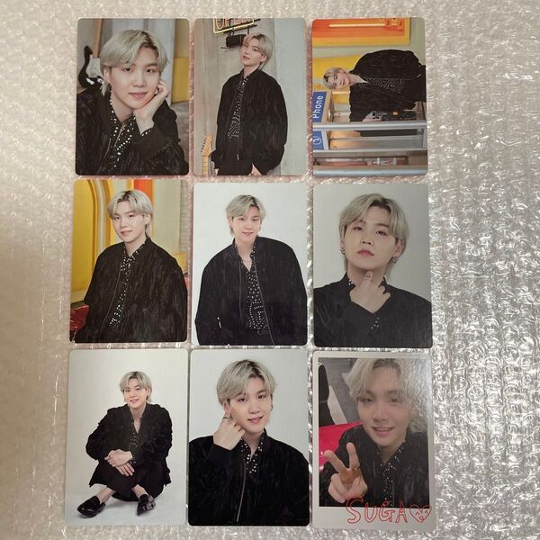 BTS 防弾少年団 SUGA ユンギ ミニフォト PTD コンプリート 9枚 スペシャルカード付 公式