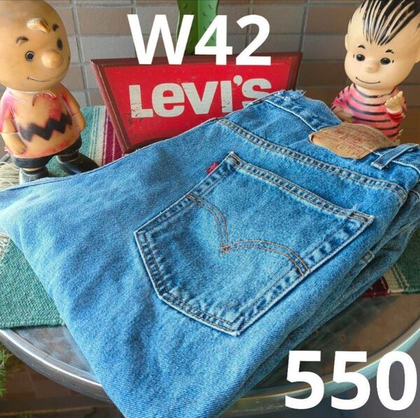 a1504 levis リーバイス 550 W42 バギーワイド テーパード 大きな 大きいサイズ