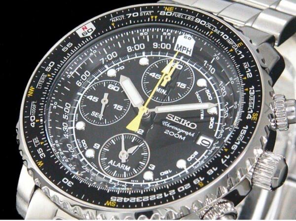 セイコー SEIKO 腕時計 クロノグラフ アラーム SNA411P