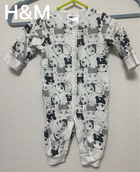ベビー服 長袖ロンパース パンダ 60-70