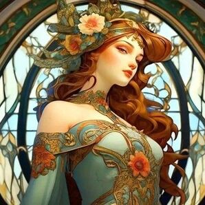 新品ダイヤモンドアート30×30美しい女性 絵画 イラスト 女神 作成キット