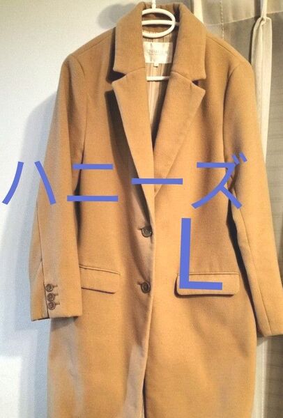 Honeys チェスターコート レディースL ベージュ