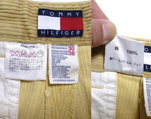 90s トミーヒルフィガー 太ウネ ツータック コーデュロイ パンツ / 90年代 TOMMY HILFIGER スラックス_画像7