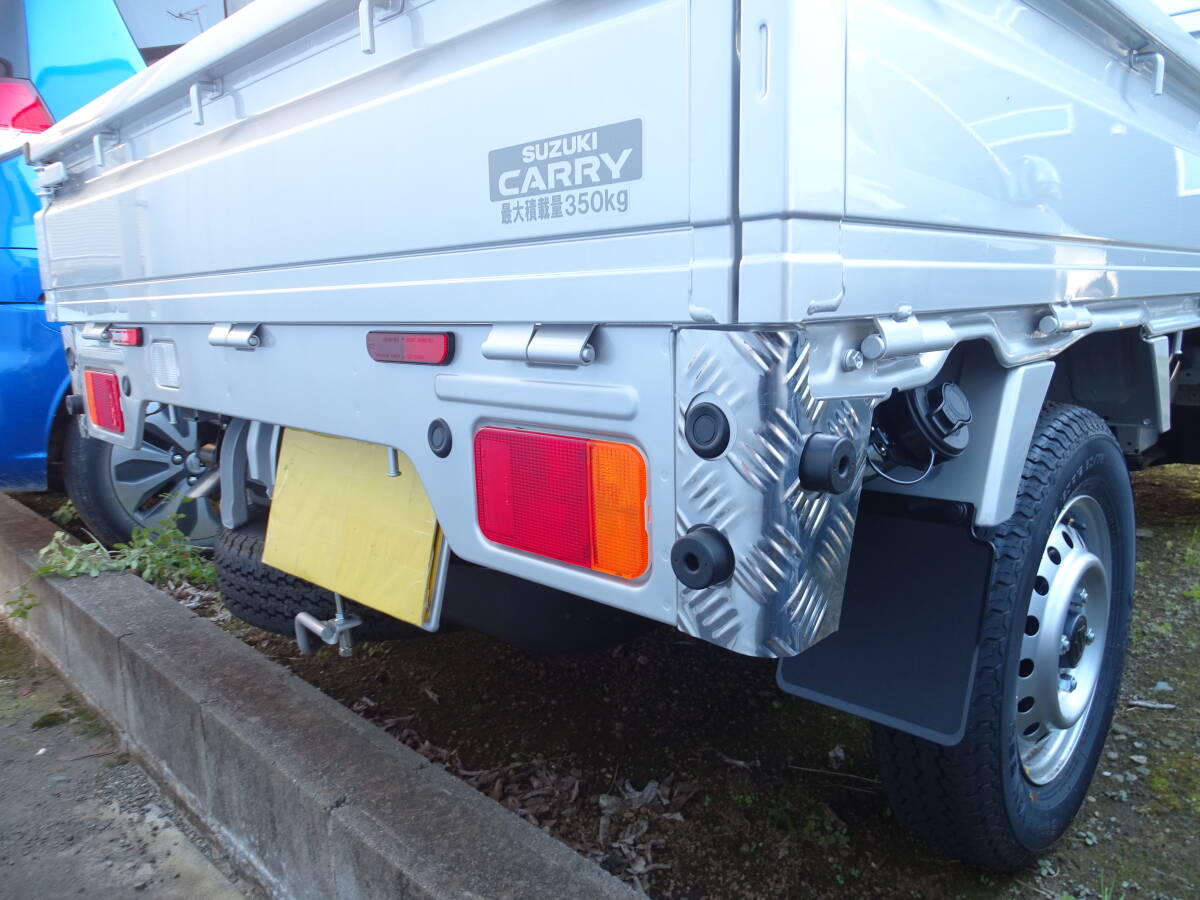 スズキ キャリィトラック 標準 スーパーキャリィ DA16T コーナーセンサー付き車専用 リアコーナーガード 縞模様 シマ ステンレス 左右