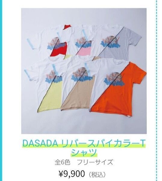 日向坂46 フリーサイズ リバースバイカラーTシャツ DASADA