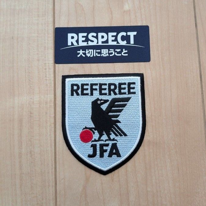 審判員 REFEREE JFA 日本サッカー協会 RESPECT アイロンワッペン 審判員 REFEREE JFA 日本サッカー協会 RESPECT アイロンワッペン