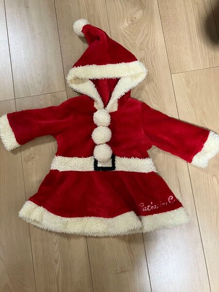 サンタクロース風フリースワンピース クリスマス