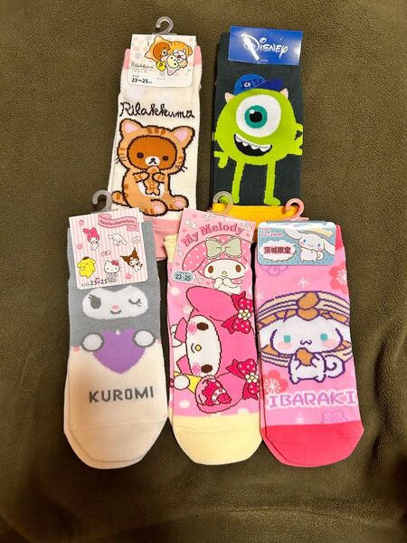 キャラクターソックス まとめ売り 靴下 サンリオ