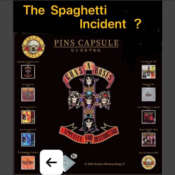 ガンズ アンド ローゼズ ピンズ カプセル 「 The Spaghetti Incident ? 」/ GUNS N' ROSES