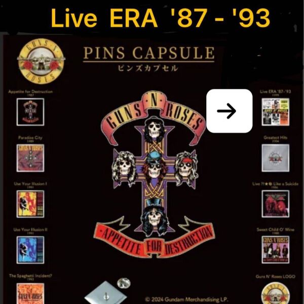 ガンズ アンド ローゼズ ピンズ カプセル 「 Live ERA '87 - '93 」 / GUNS N' ROSES