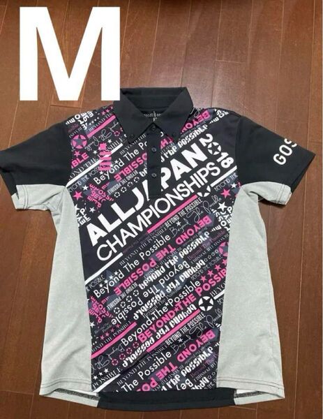 gosen ALL JAPAN CHAMPIONSHIPS ポロシャツ M 黒 半袖 ポロシャツ 半袖Tシャツ
