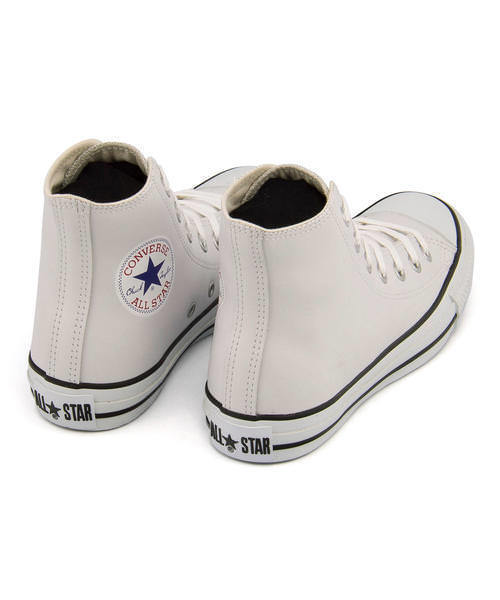 コンバース 25cm レザー オールスター ハイ 税込定価10450円 ホワイト CONVERSE LEATHER ALL STAR HI メンズ スニーカー 白 天然皮革 ** コンバース 25cm レザー オールスター ハイ 税込定価10450円 ホワイト CONVERSE LEATHER ALL STAR HI メンズ スニーカー 白 天然皮革 **