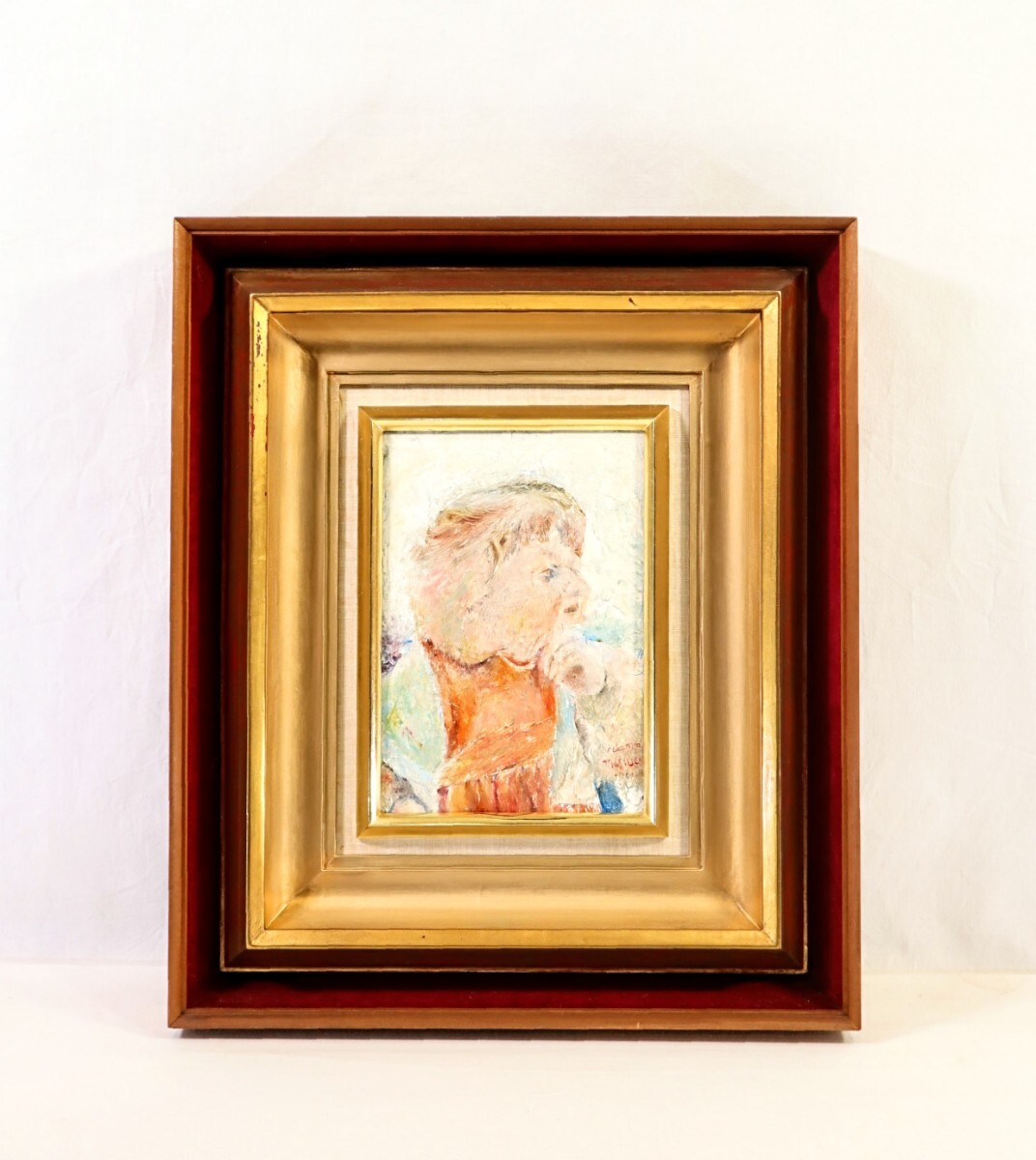 自作絵画 額なし お値下げ スイスの窓辺 - メルカリ