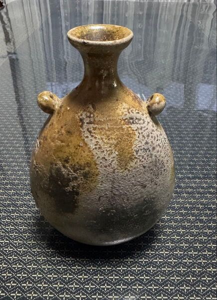 備前焼 耳付き花器 花瓶