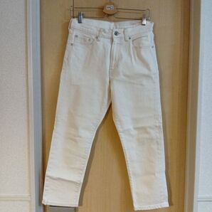 最終値引き!ムジラボ レディース 無印良品 キナリ デニムパンツ