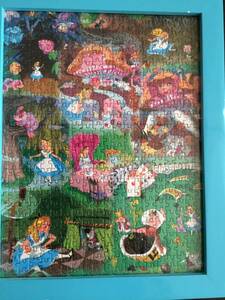 レア　不思議な国のアリス　ジグソーパズル　５００ピース　完成品　壁掛け　ディズニー　やのまん　生産終了品