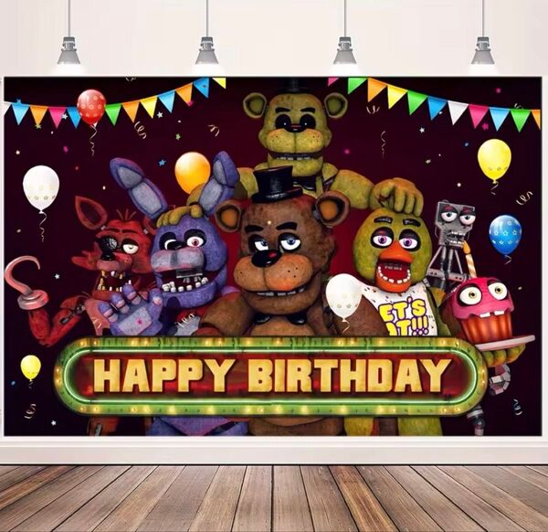 Five Nights at Freddy's バースデータペストリー 誕生日 子供会 ホームパーティー フレディー ポスター