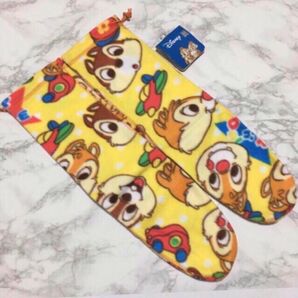 即購入OK!新品タグ付き ディズニー チップ&デール フリース ルームソックス