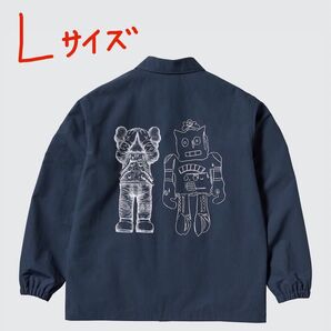 ユニクロ カウズ + ウォーホル コーチジャケット L ネイビー UNIQLO