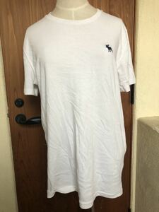 1088 アバクロ　ホワイト半袖Tシャツ　Sサイズ