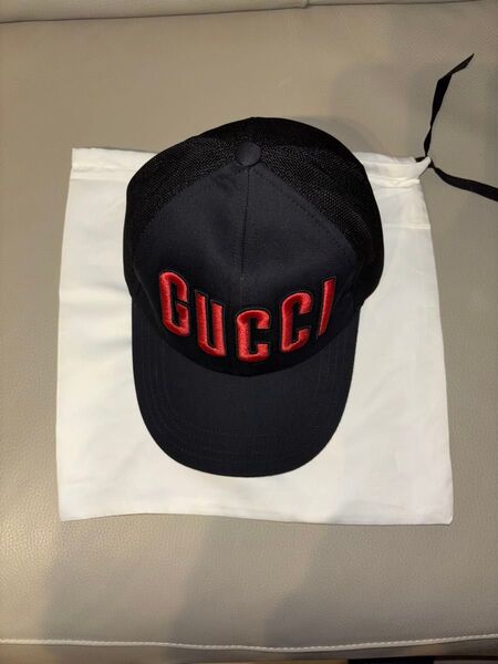 GUCCI メッシュ ベースボールキャップ サイズM ブラック 新品未使用