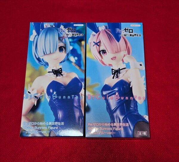 Re:ゼロから始まる異世界生活 BiCute Bunnies Figure レム ブルーVer. ラム ブルーVer.
