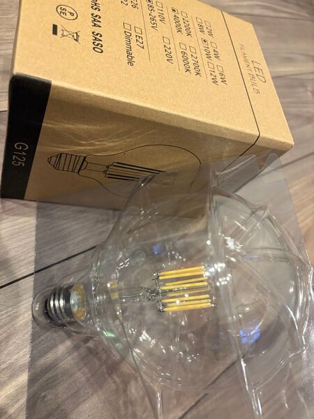 新品未使用 LED BIG!フィラメント電球 4000k