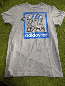  Adidas Originals adidas STARWARS at-at футболка размер XS серый 