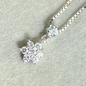 【20-5】【VENDOME AOYAMA】ダイヤ ネックレス D0.16ct