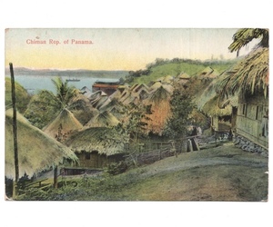 海外 絵葉書 ポストカード 1920年代 CHIMAN REP. OF PANAMA パナマ 街並 フェルナンデス・デ・コルドバ 2C 日本宛 エンタイア
