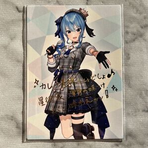 ホロライブ 星街家のカレー 星街すいせい 複製メッセージ入り 箔押し レア