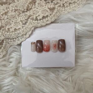 ニュアンスネイルチップ 桃