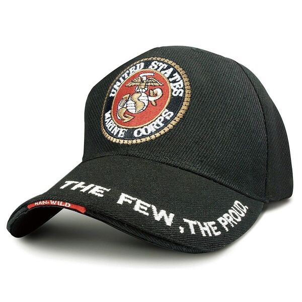 U.S. MARINE CORPS USMC 米海兵隊 エンブレム キャップ帽子 ミリタリーキャップ ブラック