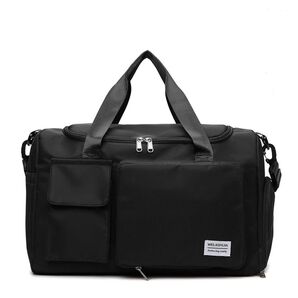 ボストンバッグ ショルダー 旅行バッグ レディースメンズ 修学旅行 2泊1泊 スポーツバッグ 出張 合宿 シューズポケット 黒