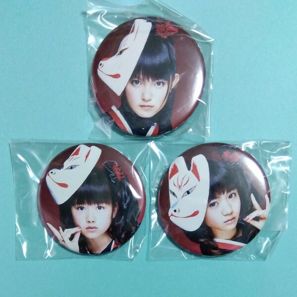 缶バッジ3個セット BABYMETAL SUMETAL YUIMETAL MOAMETAL メギツネ ベビーメタル