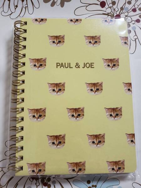新品★PAUL&JOE ポール&ジョー オリジナル ノートブック ノベルティ♪イエロー♪愛猫ヌネット★非売品