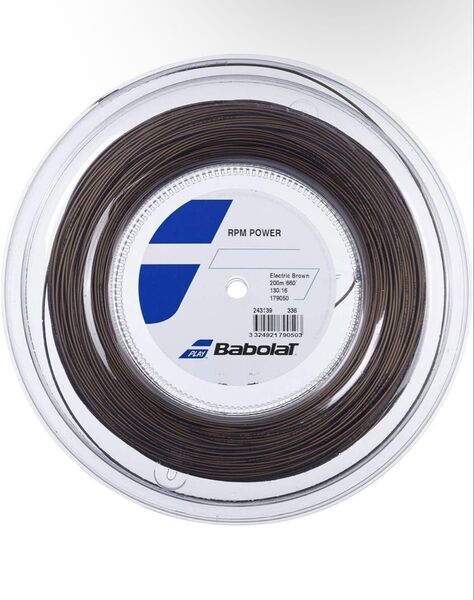 バボラ Babolat テニスガット・ストリング RPM POWER RPMパワー 12m ×2 1.30mm