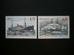 グリーンランド発行 帆船 コンスタンスなど船舶切手 ４種完 ＮＨ 未使用