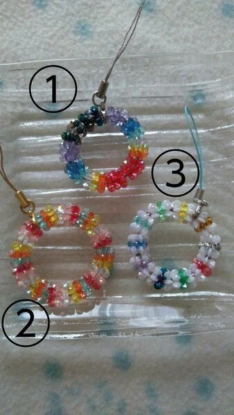 クリスマス ビーズリースお得3点セット カラフル *ハンドメイド*