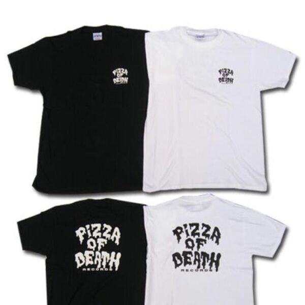 【送料無料】XLサイズ PIZZA TEE PIZZA OF DEATH Tシャツ ブラック 黒 Hi-STANDARD