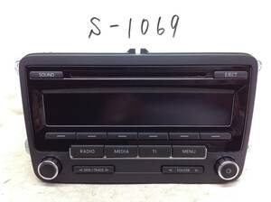 S-1069　VW純正　ゴルフ　1K0035183B　CDデッキ