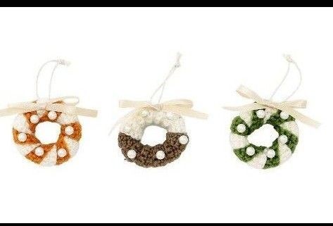 3coins 【Natural Christmas】ニットオーナメント3個セット